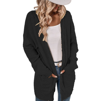 Cardigan décontracté pour femmes avec poches profondes et design froissé Chic und Stil