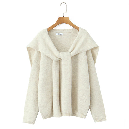 Pull en maille tendance pour femmes avec col large et coupe décontractée Chic und Stil