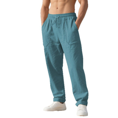 Casual cargo pants for men with side pockets and adjustable waist Chic und Stil