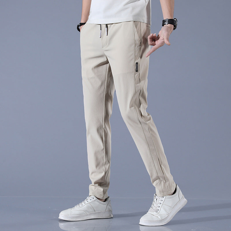 Men's sports pants with adjustable drawstring and zippered pockets on the sides Chic and Style
