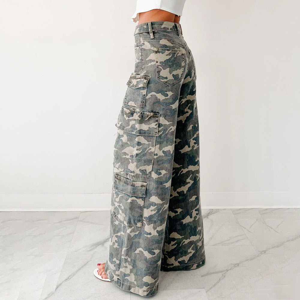 Chic and Style Wide Leg Cargo Pants for Women