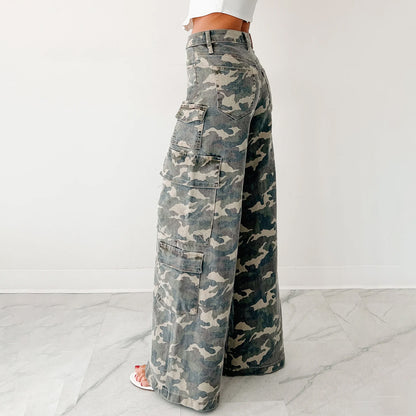 Chic and Style Wide Leg Cargo Pants for Women