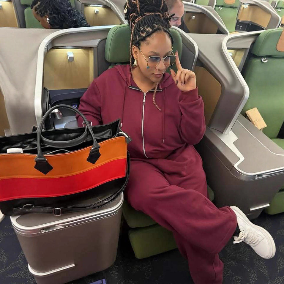 Women leisure jogging set with wide pants and cropped hoodie Chic and Style