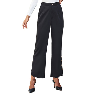 Chic and Style Elegant Palazzo Pants for Women with Button Details