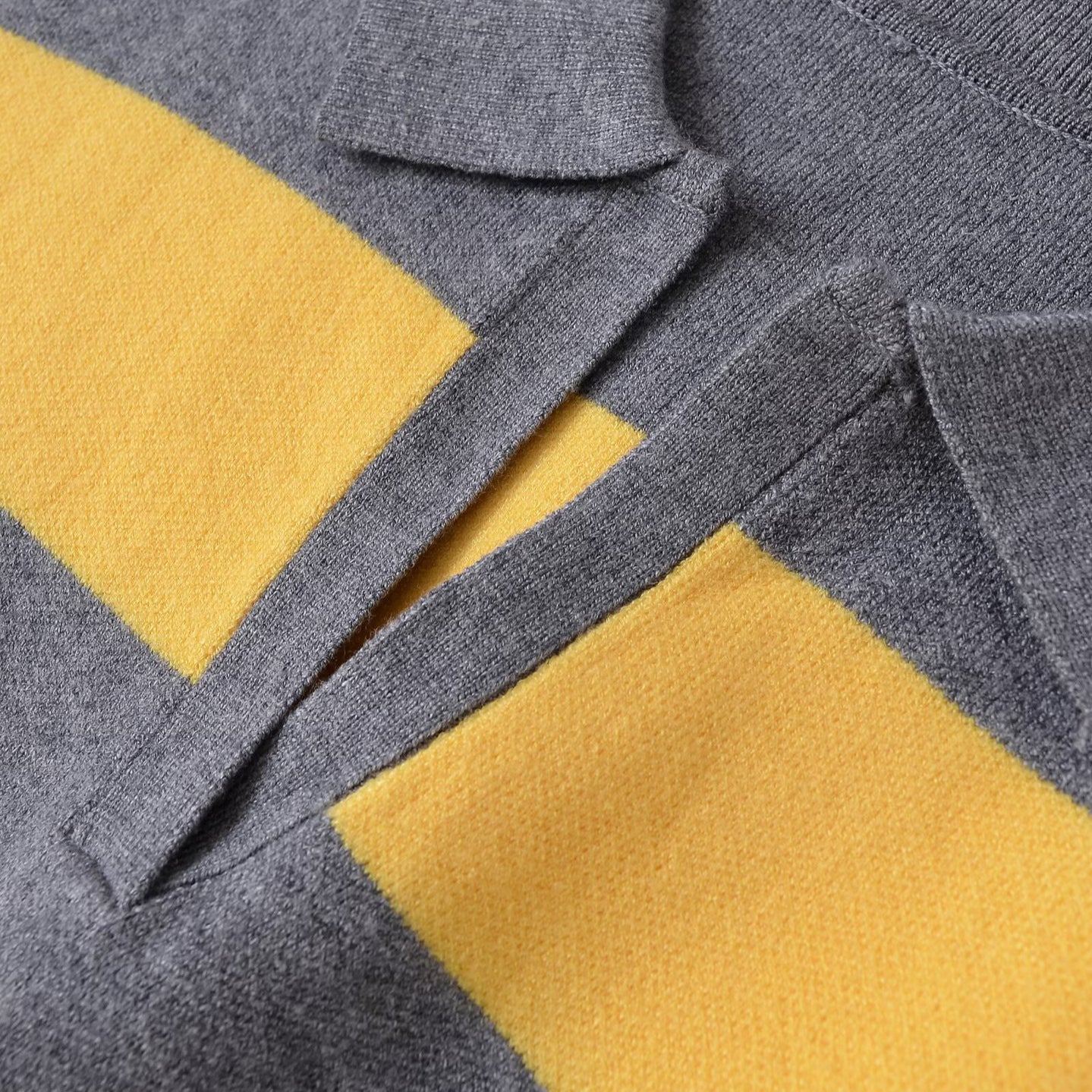 Pull décontracté pour femme avec col polo et motif rayé Chic und Stil