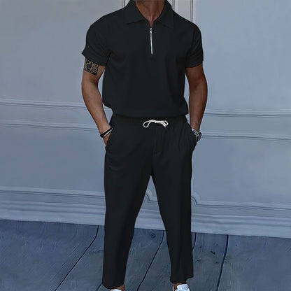 Shorts pour hommes avec fermeture éclair et taille élastique Chic und Stil