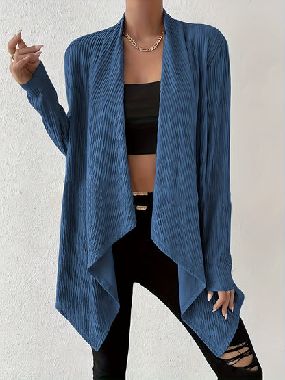Dame Veste en tricot décontractée avec motif gaufré moderne Chic und Stil