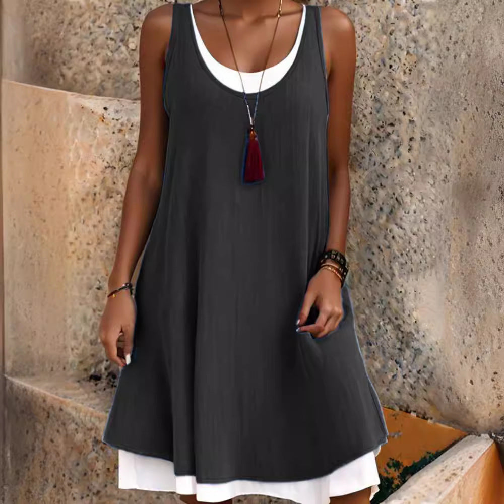 Robe de soleil légère à volants pour femmes Chic und Stil