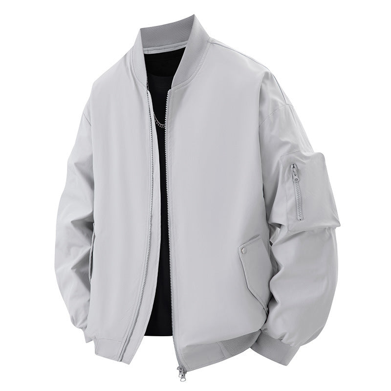 Functional bomber jacket for men with multiple pockets Chic und Stil