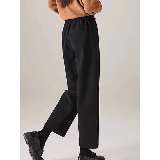 Pantalons de détente pour femmes à taille haute et jambes larges Chic und Stil
