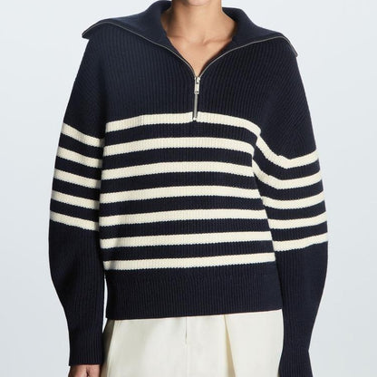 Pull en tricot pour femmes au style marin Chic und Stil