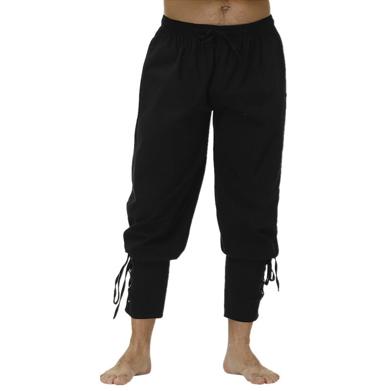 Men's leisure pants with a trendy fit and practical lace details Chic and Style