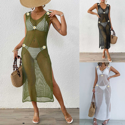 Robe maxi d'été en crochet pour femmes Chic und Stil