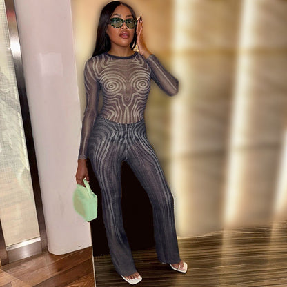 Dames Ensemble de salon élégant et moderne avec une structure raffinée Chic und Stil