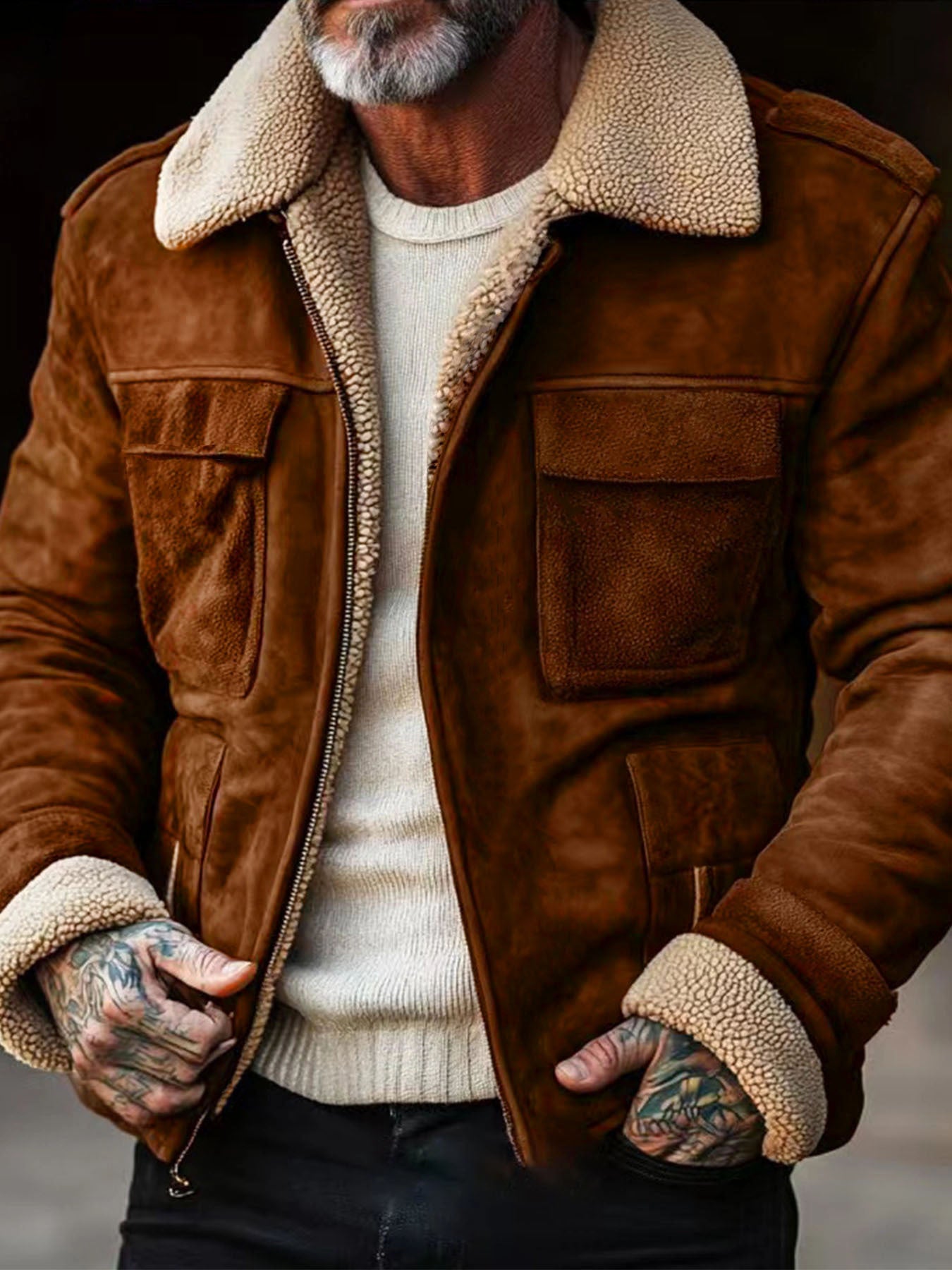 Luxury Lambskin Leather Jacket for Men Chic and Style
