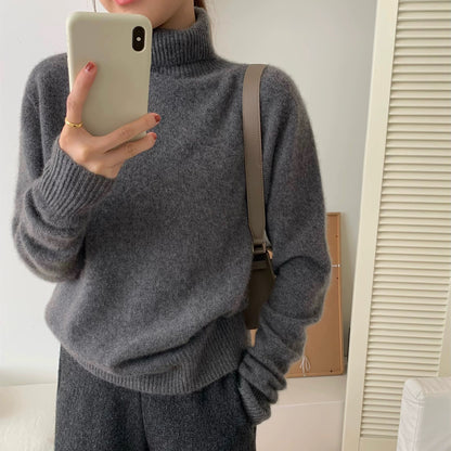 Pull femme en mélange de cachemire de haute qualité Chic und Stil