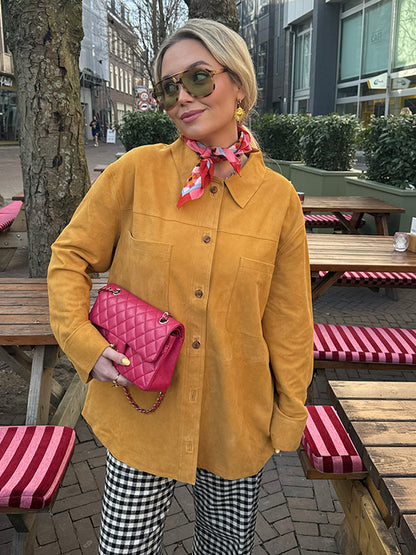 Chemise overshirt en daim pour femmes Chic und Stil