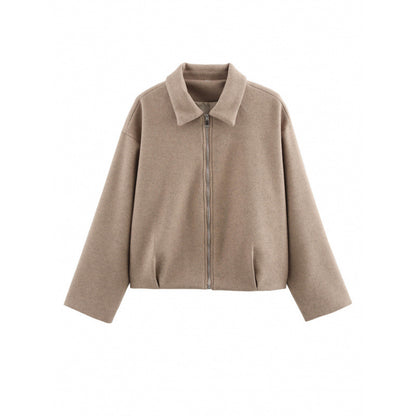 Elegant fleece jacket for ladies with zip Chic and Style