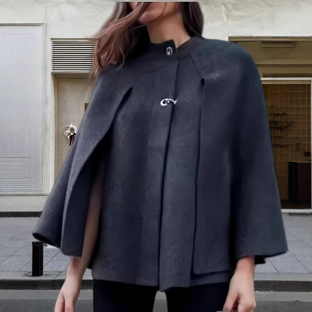 Dames élégante cape à capuche Chic und Stil