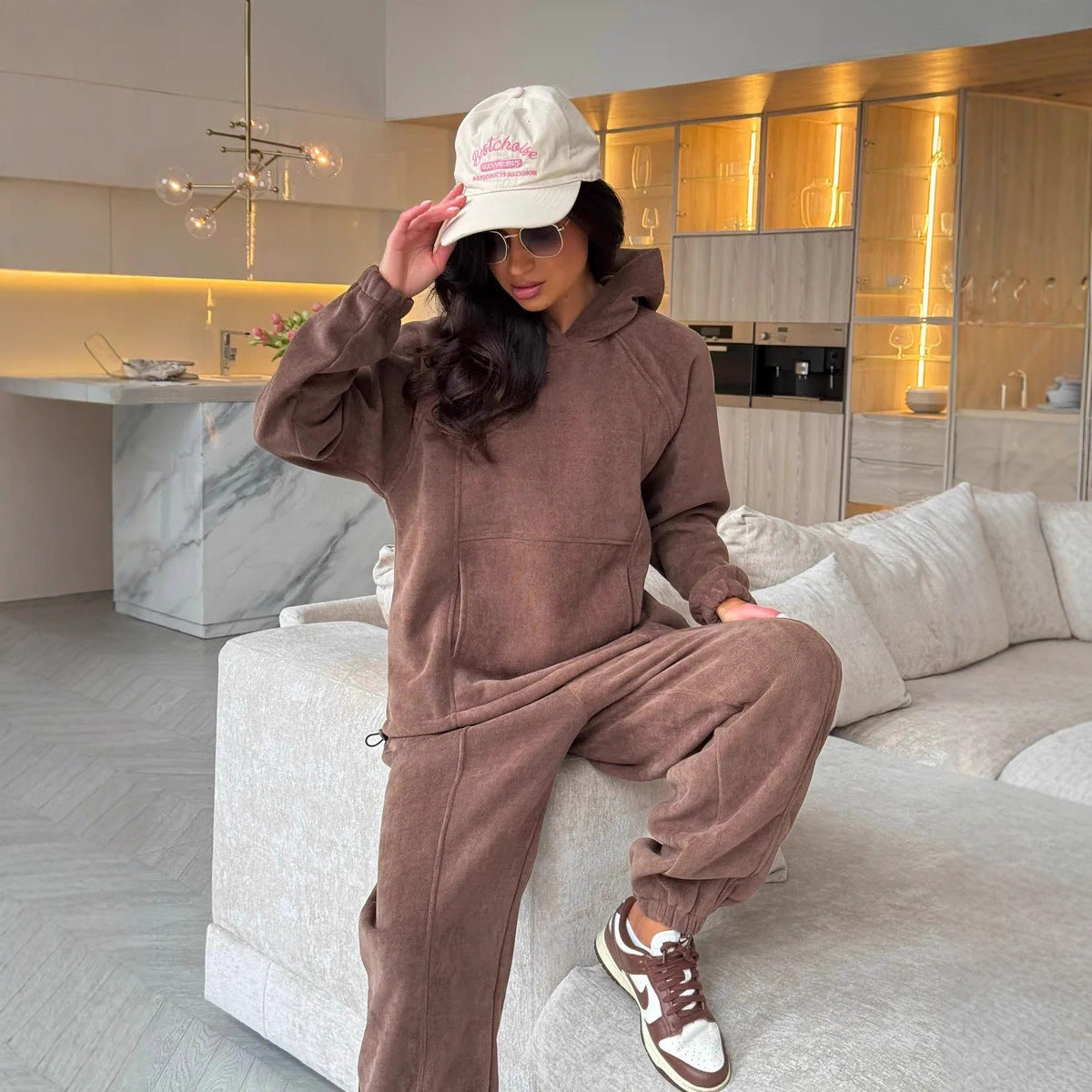 Dames Cozy Sweatset Chic und Stil