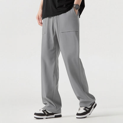 Casual cargo pants for men with practical pockets and elastic waist Chic and Style