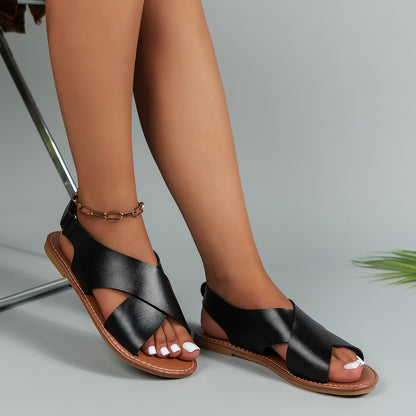 Sandales à brides pour femmes avec un élégant design à brides croisées Chic und Stil
