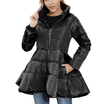 Dames doudoune d'hiver avec col montant Chic und Stil