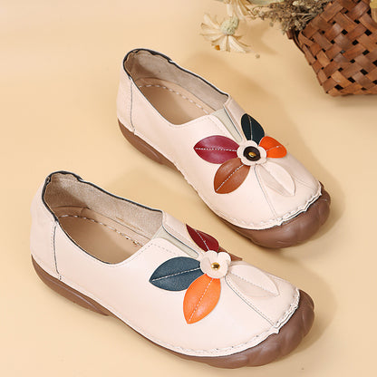 Ballerines confortables pour femmes avec design floral et bande élastique Chic und Stil