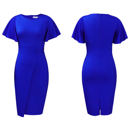 Robe fourreau pour femmes avec des manches cloche élégantes et une coupe cintrée Chic und Stil