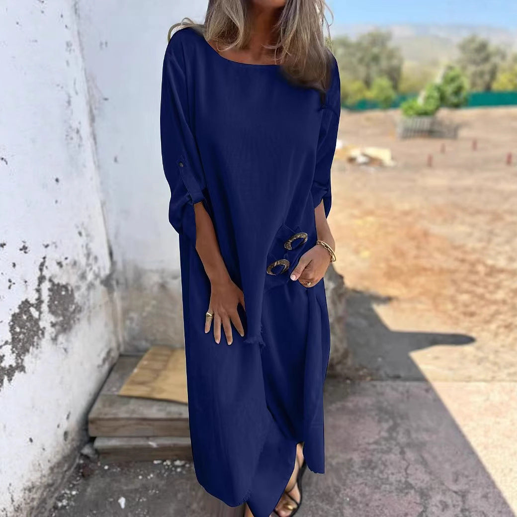 Robe midi décontractée pour femmes Chic und Stil