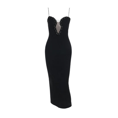 Robe de soirée élégante pour femme avec décolleté plongeant Chic und Stil
