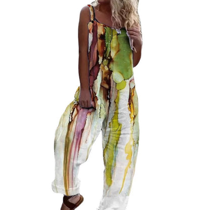 Combinaison artistique à imprimé floral pour femmes Chic und Stil