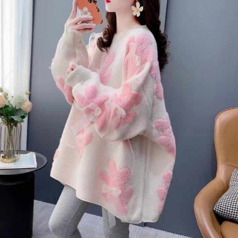 Dames pulls en peluche avec des applications de ours ludiques et des nœuds charmants Chic und Stil