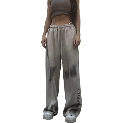High-waisted casual pants for women with original wash effect Chic und Stil