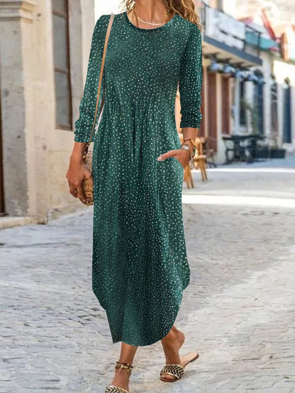 Robe maxi pour femme avec coupe décontractée et poches pratiques Chic und Stil