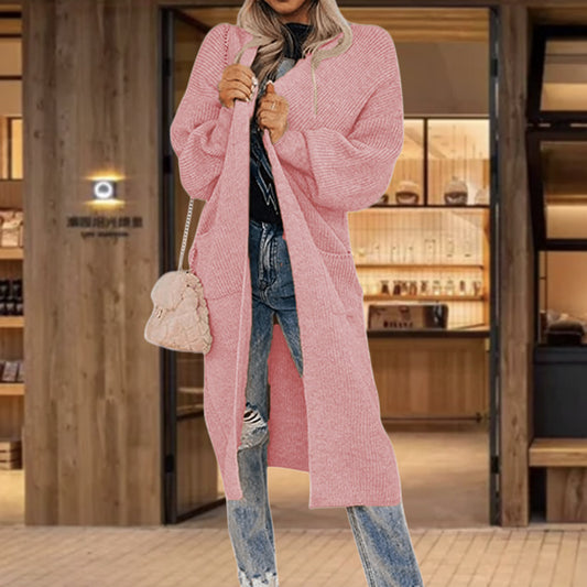 Cardigan en tricot pour dames avec des manches amples et des poches insertées pratiques Chic und Stil