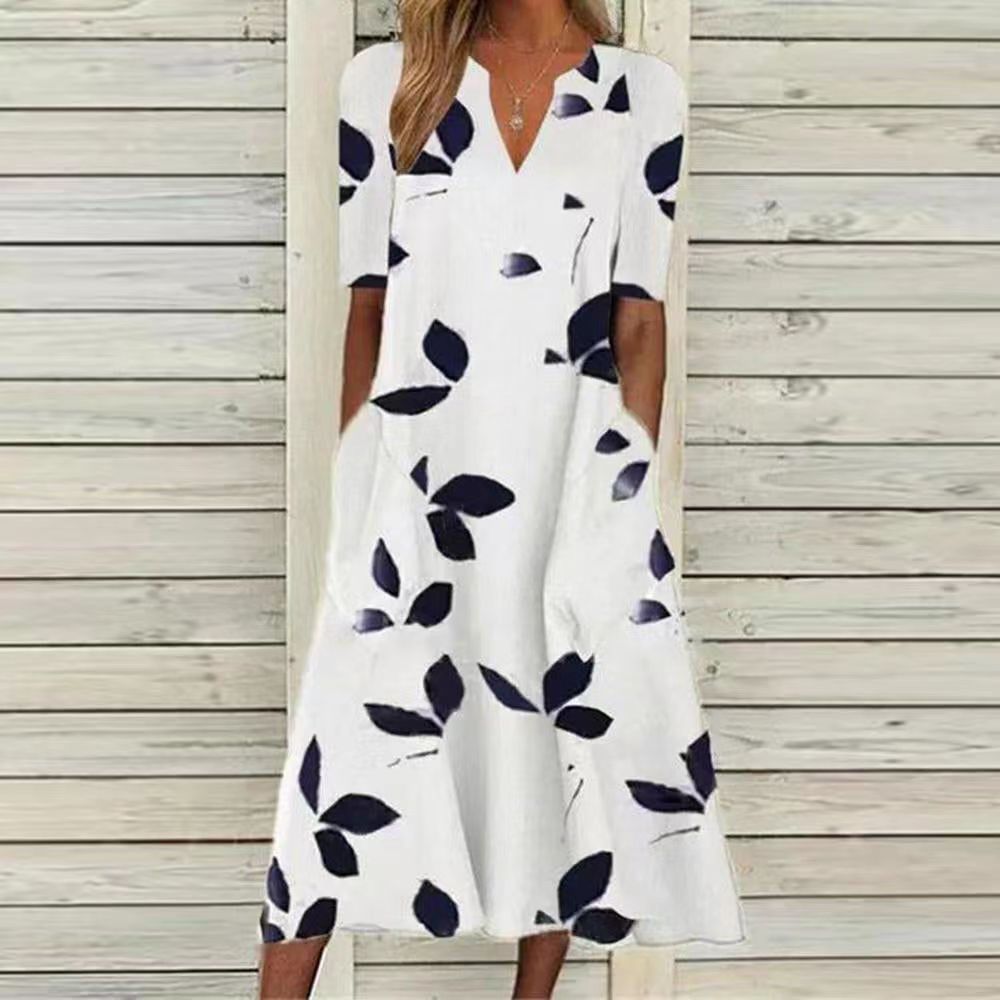 Robe maxi femme avec design floral Chic und Stil