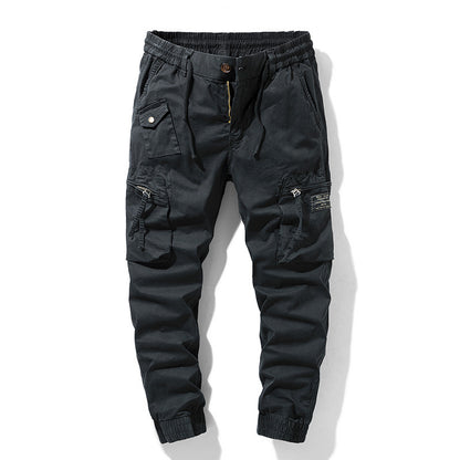 Men's cargo pants with practical side pockets and elastic waistband Chic and Style