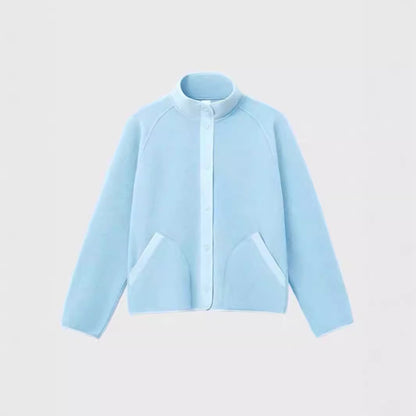 Veste en polaire confortable pour femmes avec col élastique et poches pratiques Chic & Stil