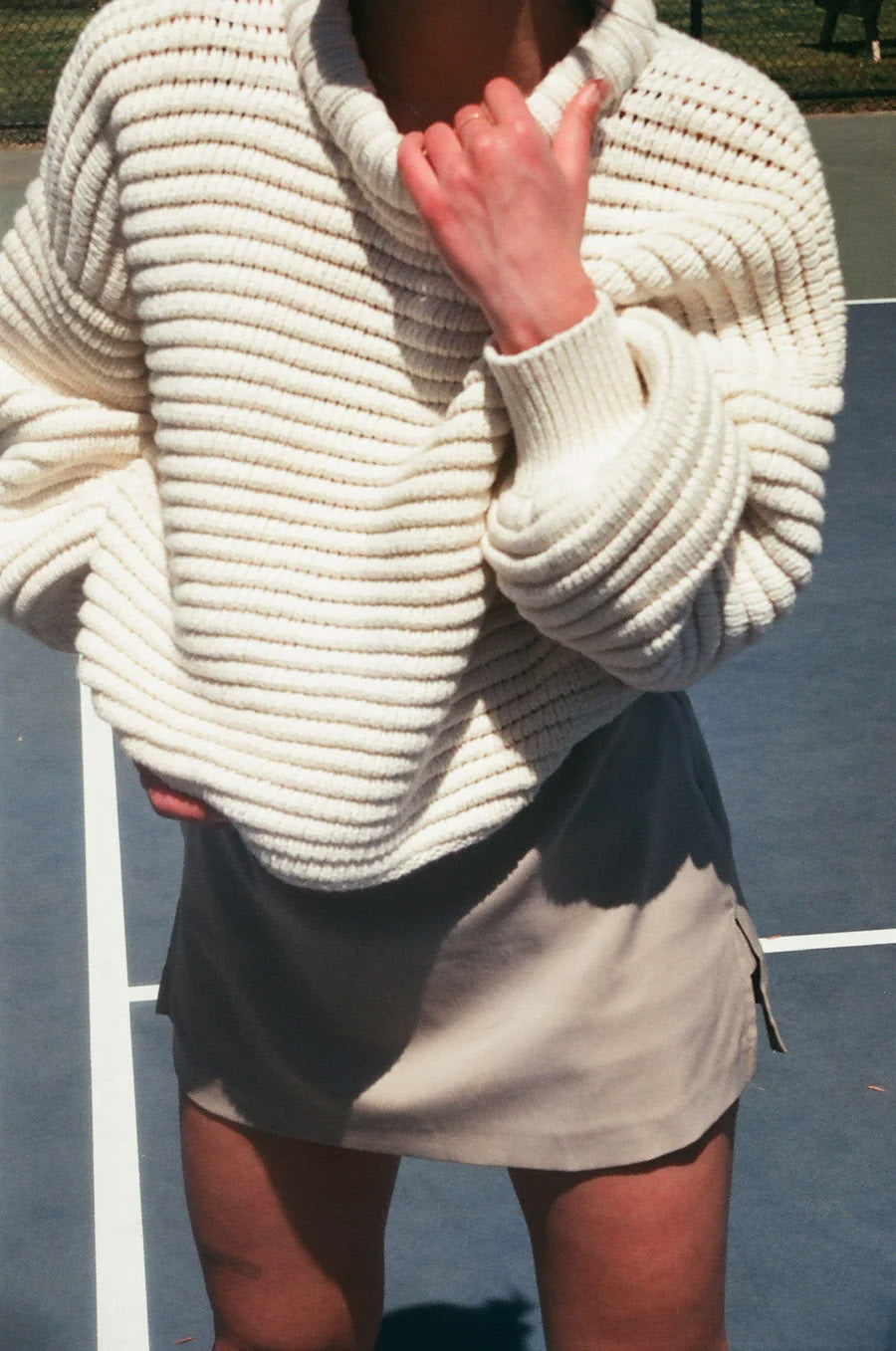 Pull femme décontracté en tricot structurel avec coupe oversize Chic und Stil