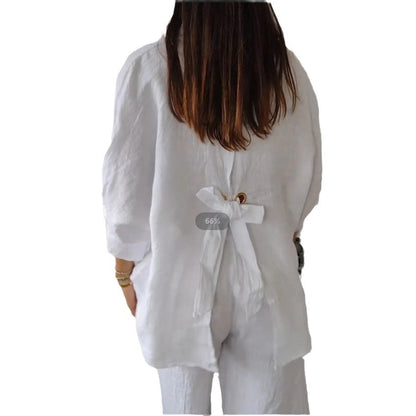 Blouse en lin légère pour femmes avec coupe décontractée Chic und Stil