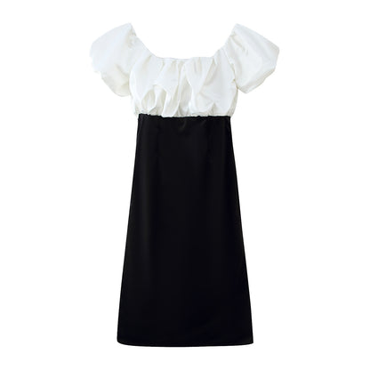 Robe maxi femme avec des détails de volants volumineux et une coupe élégante Chic und Stil