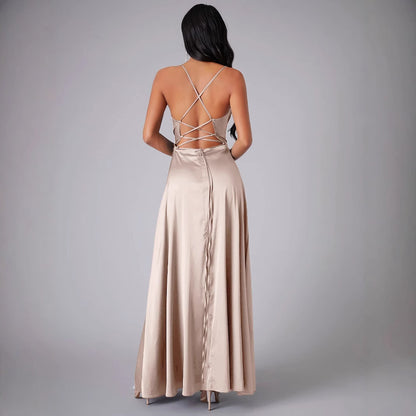 Robe élégante en satin pour femmes Chic und Stil