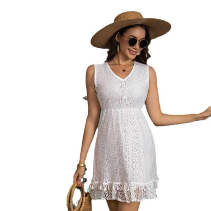 Robe d'été à volants en dentelle Chic und Stil