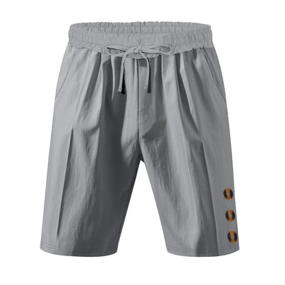 Shorts de loisirs pour hommes avec ceinture élastique et poches latérales pratiques Chic und Stil