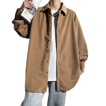 Dames Chemise Oversized en Corde Chic und Stil