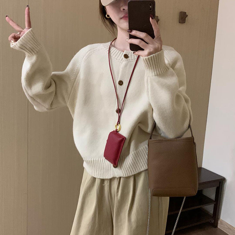 Beige blanc / Taille unique