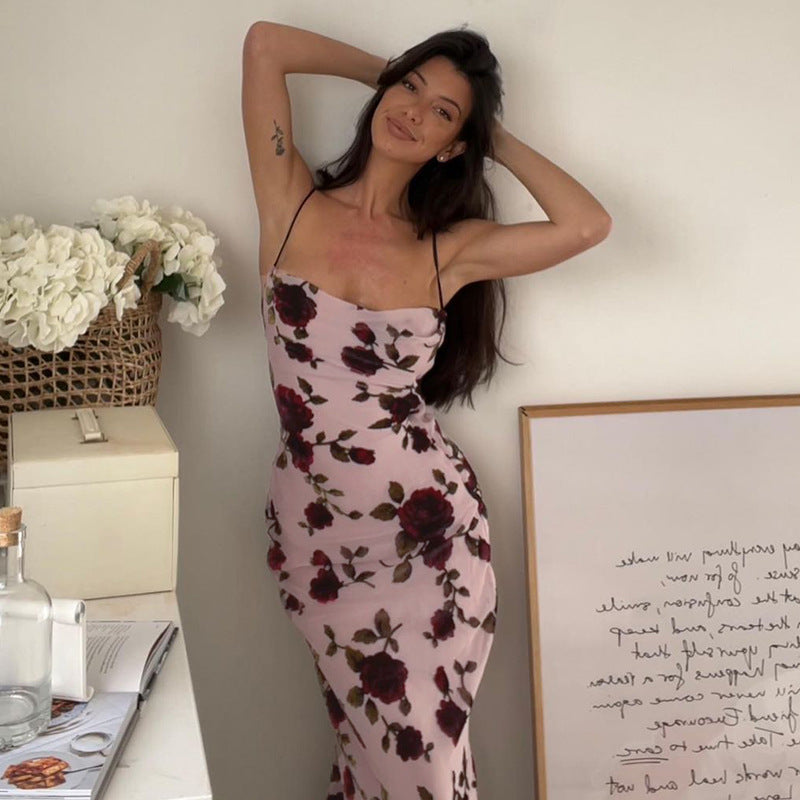 Robe à slip à ruche florale Chic und Stil pour femmes