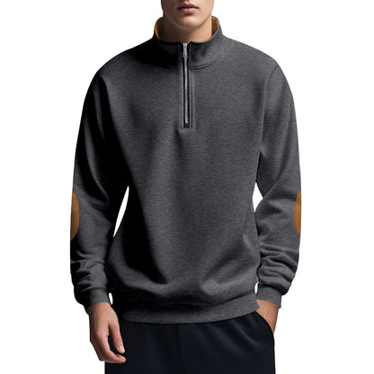 Men's functional pullover with high collar and zipper Chic and style