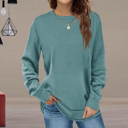 Casual long sleeve fitted women's pullover Chic und Stil